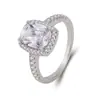 Anillo Cuadrado de Moda de Lujo de Alta Gama Estilo Nuevo Europeo y Americano Transfronterizo Anillo de Diamante Venta Caliente Mujeres Aliexpress Transfronterizo R820