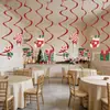 Navidad Caricatura Estilo Infantil Cumpleaños Banderín de Tirar Elementos de Dulces Pancarta de Letras Adorno para Pastel Adornos Decoración