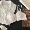 Sujetador sexy de encaje con cierre frontal para mujer, con diseño de espalda cruzada para realzar el busto, adecuado para bustos pequeños para crear una apariencia más llena, puro y seductor, adecuado para usar en capas
