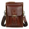 Bolsa transversal de couro de vaca personalizada do fabricante, bolsa para celular moderna e simples, bolsa de cintura, bolsa de ombro casual para homens e mulheres