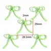 Novo Pingente de Gravata Borboleta Verde Pintado por Spray DIY Pulseira Chaveiro Pingente Decorativo Material Acessórios W618