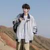 Jaqueta de Trabalho Estilo Japonês Masculina Primavera & Outono 2024 Nova Marca Retrô Tendência Lapela Juventude Início da Primavera Casual Camisa Jaqueta