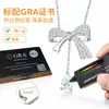 Colar Feminino com Laço Texturizado, Joia de Prata com Franja S925, Presente para Meninas, Colar com Laço de Moissanita