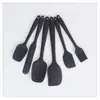 Conjunto de Seis Peças de Raspador de Creme de Silicone para Assar, Espátula, Pincel de Óleo, Conjunto para Assar, Ferramentas de Cozinha para Assar