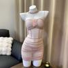 Man Yu Roupa Íntima Sexy Renda Vestido de Noite Transparente Body Sexy Tentação Uniforme Sem Tirar 9504