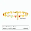Pulsera de Zirconia de Lujo Ligero Colorida de Verano Nueva Transfronteriza Europea y Americana, Mariposa de Gota de Aceite, Cadena Versátil Hecha a Mano, Joyería
