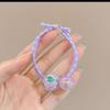 Elástico de Cabelo Fruta de Cristal Sintético de Alta Elasticidade, Novo Acessório de Cabelo Elegante de Alta Qualidade da Moda, Faixa de Cabelo Fofa para Mulheres