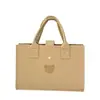 Bolso de Mano, Bolso Tote de Fieltro de Gran Capacidad para Mujer, Lindo Bolso para Viajar al Trabajo, Bolsa de Compras, Bolso con Múltiples Bolsillos