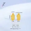 Puzuo Color Fuerte que Conserva 24K Oro Brillante Accesorios para Joyería DIY Colgante en Forma de Corazón Hielo Triturado Bolsa de Dinero Pulsera Collar para Mujeres