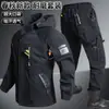 Nova Jaqueta de Trabalho Casual para Primavera e Outono, Resistente ao Desgaste, Elástica, com Múltiplos Bolsos, para Ciclismo, Pesca e Proteção do Trabalho