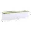 Caja de Almacenamiento para Fideos Rectangular de Plástico Caja de Almacenamiento de Alimentos para Refrigerador con Tapa Caja Sellada para Granos y Fideos de Cocina