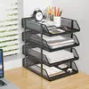 Estante de Almacenamiento de Escritorio Soporte Metálico para Libros Estantería de Múltiples Niveles para el Hogar Estantería Multifuncional para Sala de Estudio Estante para Colocar Libros