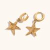 Tendencia de Moda Transfronteriza Europea y Americana Retro Temperamento Joyería Acero Inoxidable Chapado en Oro de 18K Verano Serie Océano Hebilla para la Oreja para Mujer