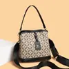 Bolso Cubo de Invierno de Alta Gama, Gran Capacidad, Moderno, Estampado Retro, Versátil para Viajes Diarios, Bolso de Mano Versátil, Bolso de Hombro Único, Bolso Cruzado