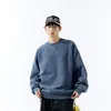Ropa para Hombre Fengshe / Ropa Vintage Otoño 2026 para Hombre, Camisas de Capa Interior de Otoño, Sudaderas de Moda para Hombre Desgastadas