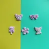 Bonita serie de dibujos animados de arroz morado, pegamento en crema para bricolaje, funda para teléfono móvil, pulsera, tocado, horquilla, accesorios de resina al por mayor