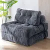 Saco de Feijão Compactado a Vácuo Tecido Preguiçoso Tatame Assento Dobrável de Esponja Sofá Modular Cadeira para Dormir e Reclinar