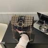 Bolsa de Ombro Texturizada Moda para o Dia a Dia 2023 Verão Popular Coreana ins Estilo Estrangeiro Retrô Pequena Quadrada