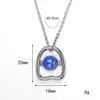 Collar Minimalista de Diseño Irregular con Piedras Preciosas Estilo Francés para Mujer, Colgante de Acero de Titanio Moderno y Sofisticado