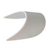 Visera de material nuevo 18*7cm espesor 2.3mm plástico PE placa doblada ala de sombrero núcleo de sombrero accesorios de sombrero venta al por mayor