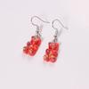Aretes de Oso Fantasma Aretes de Oso de Peluche Aretes Elegantes Estilo Ins Aretes de Oso Coloridos Tridimensionales Lindos