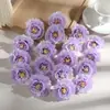 Flores Artificiales de 5 cm Flores de Rosa de Té Flores de Rosa Pequeñas Accesorios para Pasadores DIY Flores para Hacer Coronas de Novia Venta al por Mayor