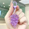 Chaveiro de Uva Acrílico Iridescente Pingente de Fruta 3D Charme de Bolsa Coração Girly Celebridade da Internet Pequeno Presente Criativo