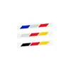Pegatina Decorativa para Volante de Coche Modificación Universal Tira de Colores Flor de Tirar Bandera Tricolor Columna Central Volante Columna A Pegatina de Coche