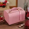 Caixa de Presente de Maçã de Natal Grande Caixa Tridimensional com Tampa Articulada Caneca Térmica Luvas Cachecol Caixa de Embalagem Caixa de Couro de Natal de Alta Qualidade