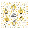 Abeja de Primavera Animal Lindo Decoración de Ventana de Vidrio Pegatina de Ventana PVC Autoadhesivo Dibujo Animado Planta Flor Pegatina de Pared para el Hogar