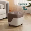 Banqueta Pequena para Uso Doméstico, Banqueta Simples de Sofá para Sala de Estar, Banqueta para Trocar Sapatos na Entrada, Banqueta Baixa para Closet, Banqueta Quadrada Pequena com Assento Acolchoado Macio