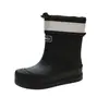 Botas de Lluvia para Mujer Ropa Exterior de Moda Caña Baja Zapatos de Agua Cinturón Estilo Coreano Botas de Lluvia Antideslizantes Impermeables Ligeros Suela Gruesa Zapatos de Goma para Exteriores