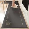 Alfombrillas de Cocina Estilo Lujo Ligero de Gama Alta, Fáciles de Mantener, Absorbentes de Agua, Antideslizantes, Juego de Dos Piezas, Alfombrillas de Piso de Tierra de Diatomeas, Suministro Directo del Fabricante
