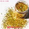 Mezcla de Lentejuelas con Purpurina de Sirena de Láser Cáñamo Fluyente Material Hecho a Mano DIY Relleno de Resina Epoxi de Cristal Pegatinas para Maquillaje de Escenario