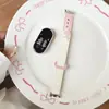 Adecuado para Correa de Reloj Xiaomi Mi Band 11, Correa de Muñeca de Cuero de Gama Alta con Garra de Gato 98Nfc Estilo Ins Lindo de Nicho