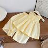 Top de Verano Nuevo Elegante sin Mangas Pantalones Delgados Verano Niñas Bebé Moda Elegante Traje Moderno