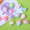 Mini guarda-chuva brilhante arco-íris acessórios de resina creme cola diy material feito à mão caseiro caso de telefone acessórios de cabelo