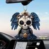 Novo Pingente de Acrílico de Caveira Transfronteiriço com Asas Pingente Decorativo Plano para Carro Pingente para Carro Pingente