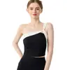 Chaleco de Yoga para Mujer con Copas Fijas, Ajustado, Hermoso Espalda, Sujetador de Yoga, Estilo Largo, Adelgazante, Color Sólido, Ropa de Fitness Pure Desire para Mujer
