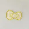 Lindo Acrílico de Gelatina Transparente Accesorios de Gato Kt con Lazo Material Hecho a Mano para Tocado Pasador Funda de Teléfono Móvil
