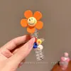 Elásticos de Cabelo em Fio de Telefone Inspirados na Atmosfera da Primavera para Mulheres, Cordas de Cabelo com Laço e Sino, Faixas de Cabelo com Flores, Elásticos de Cabelo, Acessórios de Cabelo