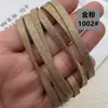 Material de felpa de un lado cordón de cuero gamuzado 5 mm felpa cordón de felpa de un lado imitación accesorios para joyería DIY un metro tira de cuero accesorios para pendientes