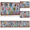 Tiempos Felices Letrero Metálico de Aluminio Retro para Pared Letrero Metálico para el Hogar Garaje Placa de Lata Pintura Decorativa Transfronteriza