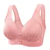 Sujetador Push-Up Inalámbrico para Mujeres de Mediana Edad y Mayores, Estilo Chaleco, Apertura Frontal, Delgado, de Copa Completa Ropa Interior para Mujer