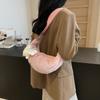 Bolso de felpa transfronterizo para otoño e invierno, nuevo modelo de moda 2024 para mujer, bolso tipo bola de masa peludo, textura, bandolera de estilo extranjero