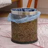 Lixeira Grande com Grande Capacidade de 12 Litros, Lixeira de Couro de Camada Dupla, Retardante de Chamas, Adequada para Uso Doméstico, Hospedagem, Estilo Ins, Luxo Leve