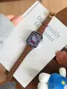 Patrón de Cuadros de Lunares Hebilla Metálica Correa de Cuero Adecuado para Apple Watch iWatch 12ª Generación 11/10