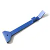 Palanca azul engrosada y ampliada para instalación de pisos de madera, gancho con resorte para abrir huecos y reparación, herramienta auxiliar de ferretería hecha de acero al cromo-vanadio