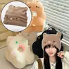 Chapéu Outono e Inverno Pós-parto Fofo À Prova de Vento Gorro de Lã Tricotado Quente Confinamento Maternidade Maternidade Chapéu para Frio Inverno Baotou