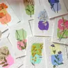 Flores reales flores prensadas tarjetas de felicitación de flores prensadas con tema de bosque, tarjetas de votos, tarjetas, regalos florales, marcapáginas, tarjetas de presentación, tarjetas de invitación y artículos decorativos